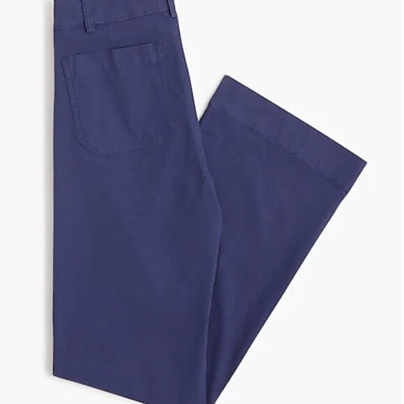 J. Crew Women's Wide Leg Pants in Rich Indigo - Picture 4 of 6